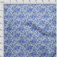 thumbnail image 4 of oneOone Polyester Spandex Blue Fabric Florals Sewing Fabric By The Yard Printed Diy Clothing Sewing Supplies 56 Inch Wide, 4 of 5