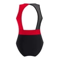thumbnail image 2 of Yeahdor Justaucorps de Danse Ballet Gymnastique Color Block pour Filles une Pièce Rouge&Noir 10, 2 of 6
