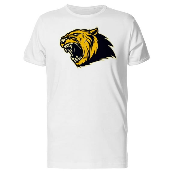 Yellow Tiger Sport Logo T-Shirt Men -Image by Shutterstock, Male x-Large