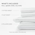 thumbnail image 3 of Gray Weathered Stripe 4 Piece 100% Cotton Flannel Deep Pocket Sheet Set, Queen, by Noble Linens, 3 of 8