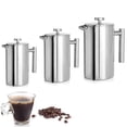 thumbnail image 5 of Jinsinto Cafetière à Piston, Acier Inoxydable 304 de Qualité, Isolée, (350ml), Argent, 5 of 5
