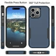 thumbnail image 3 of iPhone 15 Pro Case, 2 in 1 Phone Case for iPhone 15 Pro 6.1 inch ,Takfox Shockproof Protection Heavy Duty Armor Hard Plastic & Rubber Rugged Bumper Cover,Blue, 3 of 12