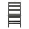 thumbnail image 3 of WestinTrends Ashore Outdoor HDPE Patio Classic Armless Dining Side Chair, Gray, 3 of 16