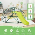 thumbnail image 7 of CIPACHO Kids Climbing Dome with Slide and Fabric Cushion for Garden Yard, Kids Outdoor Play Equipment, Green, 7 of 7