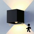 thumbnail image 1 of Luz de pared de 12W, impermeable, detección de movimiento, ángulo de haz, LED blanco cálido, sala de estar interior y exterior, 1 of 5