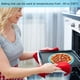 thumbnail image 4 of 2 PCS Estera de Silicona para Hornear Estera de Pastelería Redonda Antiadherente Estera de Horno Reutilizable Bandeja de Horno de Silicona para Pastel Pan Macarrón Pizza, Azul, Diámetro 20 cm JM, 4 of 5