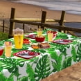 thumbnail image 6 of MIZHONA Green Tropical Tablecloth Rectangle Summer Palm Leaves Table Cloth for Outdoor Seaside Vacation Table Decor,60"x84", 6 of 7