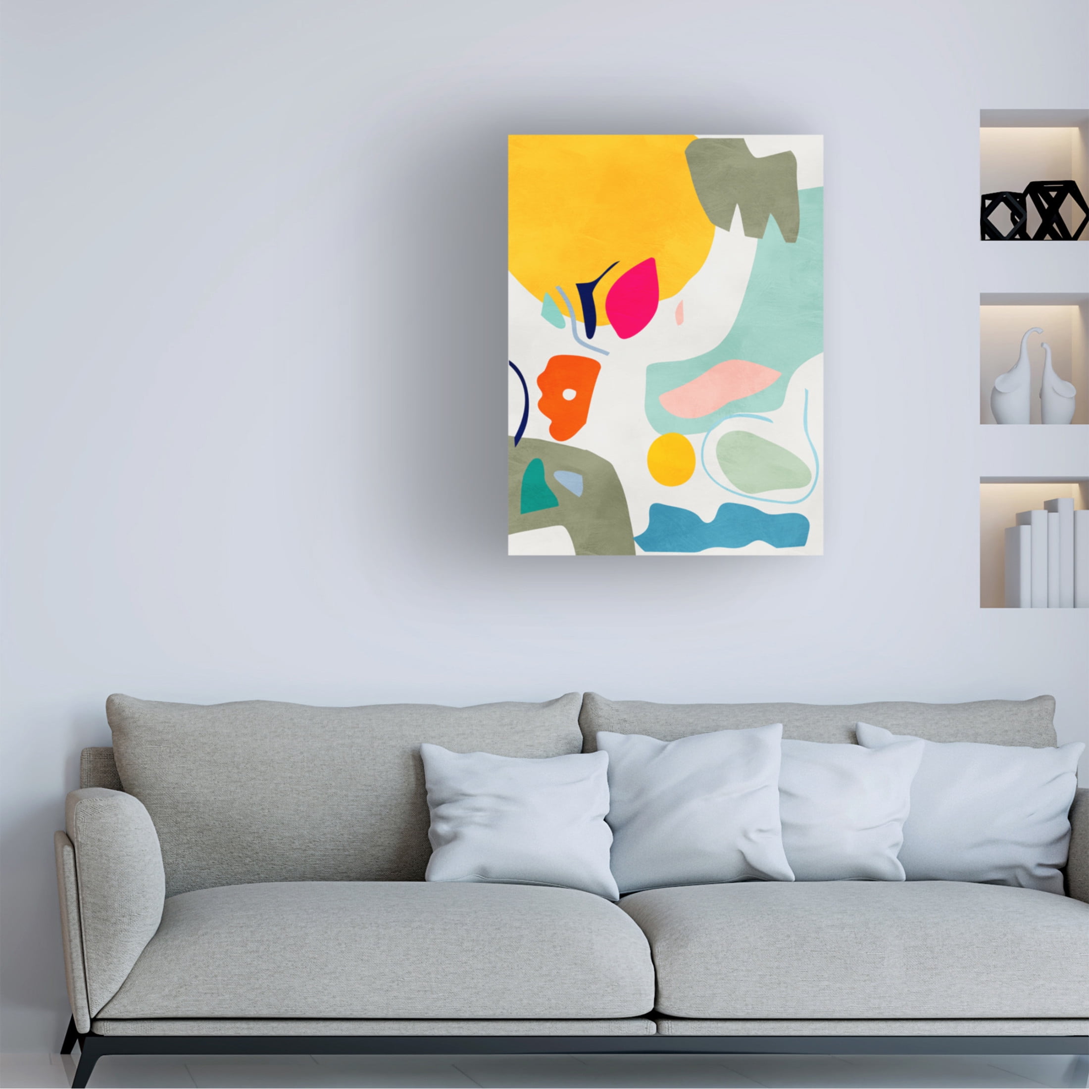 Trademark Fine Art Ana Rut Bre Landscape inspired cut out Canvas Wall Art