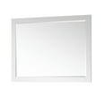 thumbnail image 2 of Altair 48" Rectangular Bathroom Wood Framed Wall Mirror in White, 2 of 9