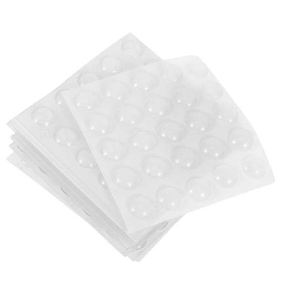 MLINS 200 Pcs Silent Silicone Patch 0.80X0.80X0.25CM Transparent