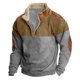 thumbnail image 1 of Spring And Autumn Men's Standing Collar Sweatshirt Is Outdoor Casual Sweaters Tops2XL, 1 of 3