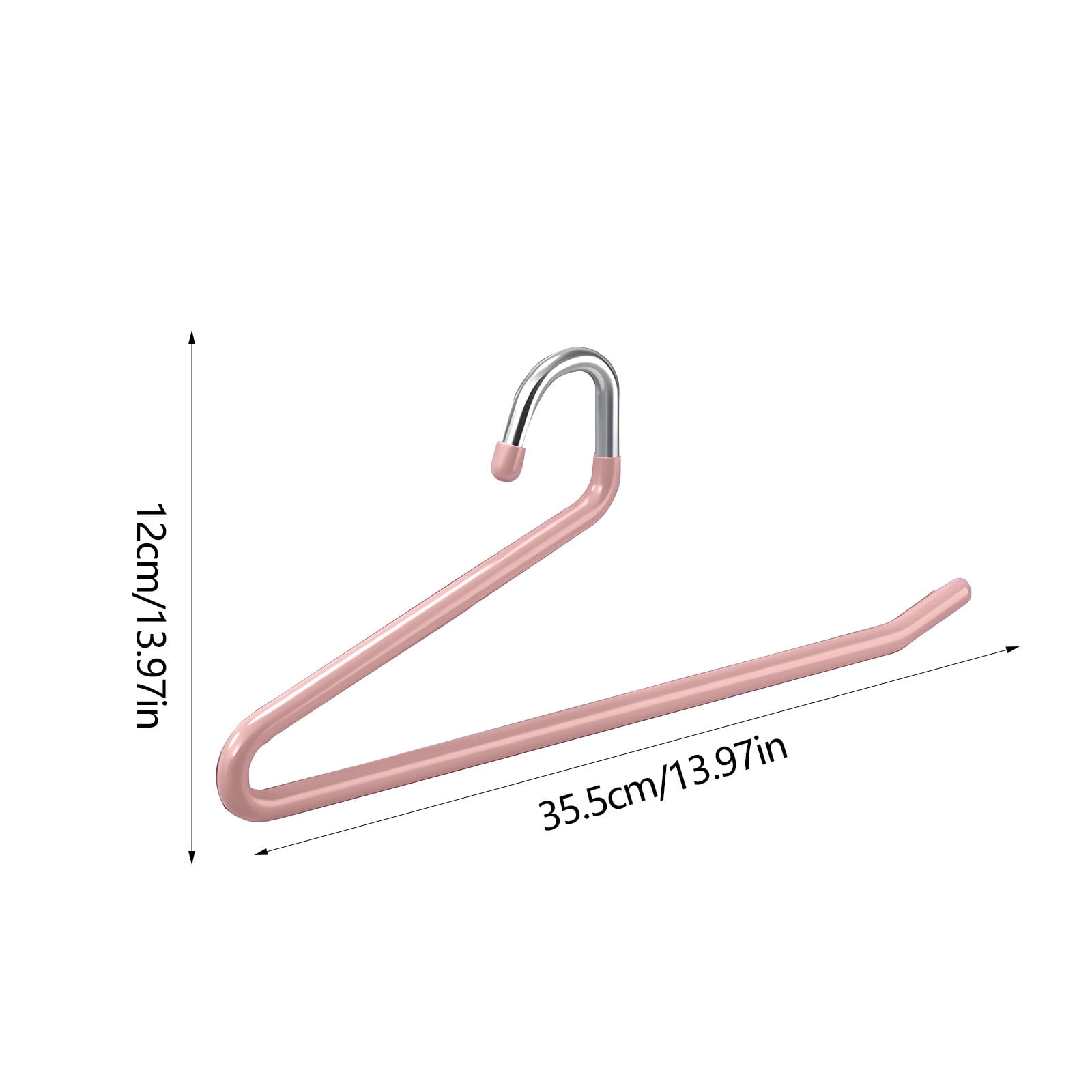 10 Pack Open Ended Pants Hangers, Heavy Duty Non Slip for Closet, Space Saving Trouser Hangers, Non Marking Contoured Hangers, Metal Pant Hanger for Jeans, Trouser, Leggings, Slacks, Underwear
