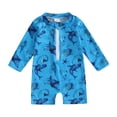 thumbnail image 5 of MEZZALL Children Swimsuit Boys Summer Swimwear One-Pieces Monokini Ice Cream Printed Rash Guard Style With Seashell Print Sunny Beach Days Stylish Bathing Suit Beachwear, 5 of 5