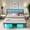 Black, variant on Chuangshuo Guard Full Size Bed Frame with LED Storage Headboard, Noise-Free, Metal Platform Bed, Black
