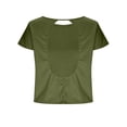 thumbnail image 7 of Livrdious Womens Short Sleeve Workout Shirts Open Back Tops Loose Fit Casual Yoga Athletic Gym Tee with Cutout, Oversized Activewear, 7 of 7