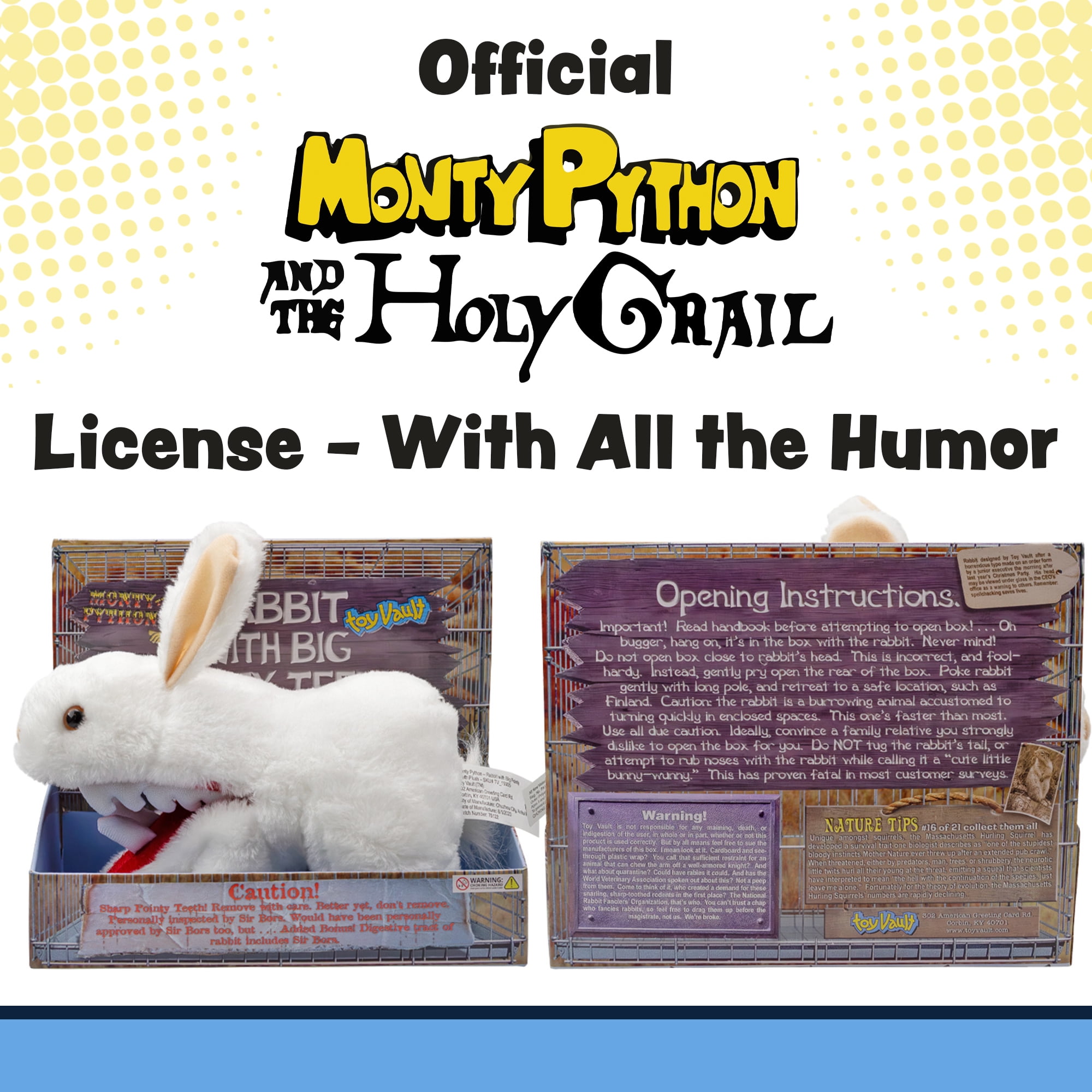 Monty python rabbit plush sale