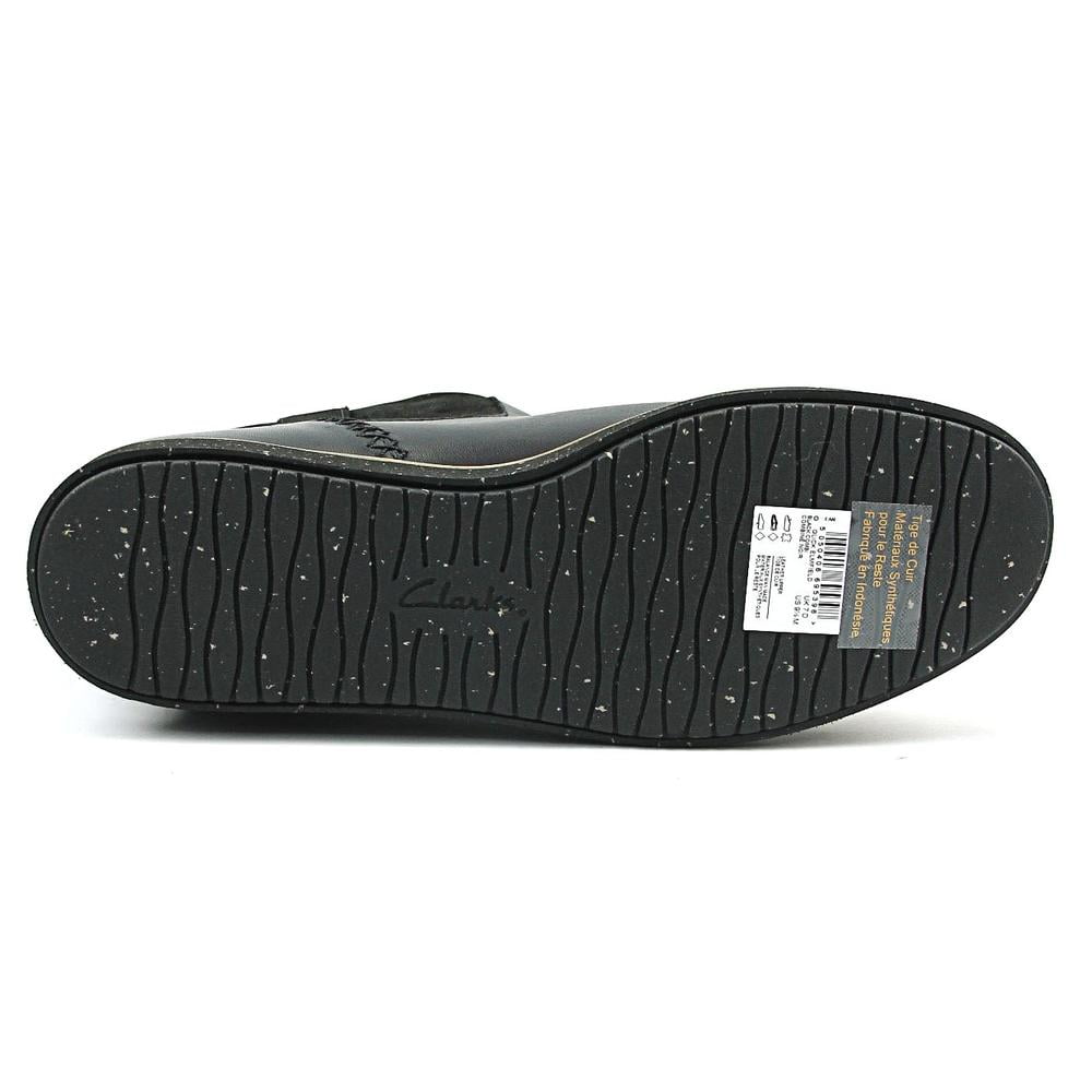 clarks narrative glick elmfield women round toe leather black winter boot Walmart