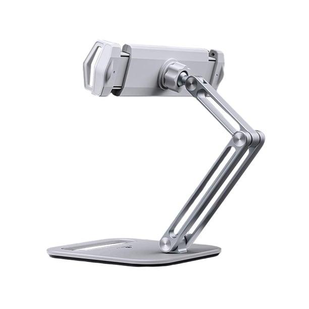 Soporte para teléfono móvil Seitruly de Aleación de aluminio ajustable para tabletas Plata