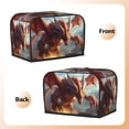 thumbnail image 3 of Pofeuu Ferocious Dragon Fury Print Universal Two Slice Toaster Cover,Dust Cover, Toaster Cover Bread Machine Cover Fits for Most Standard 2 Slice Toasters, 3 of 7