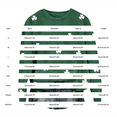 thumbnail image 3 of Women's T-Shirts Oversized Striped Retro Print Long Sleeve Sweatshirt Graphic T-Shirt Green M, 3 of 3