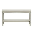 thumbnail image 3 of WestinTrends 55" Outdoor Patio HDPE Adirondack 2-Tier Shelf Console Table, Sand, 3 of 16