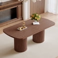 thumbnail image 3 of Noble House 78.7" Walnut Textured MDF Dining Table,Roman Column Support,Walnut, 3 of 10