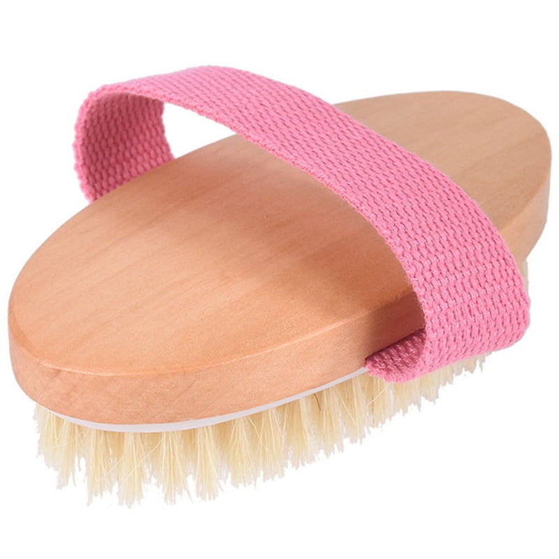 SHIYAO Hot Dry Skin Body Brush Soft Natural Bristle Shower Brushes