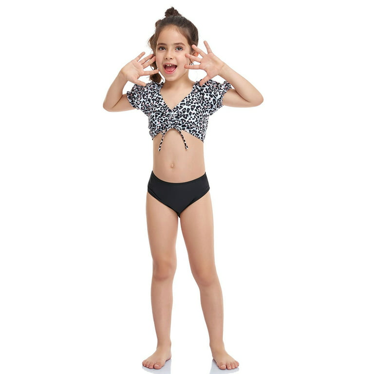 Esho Girls Two Piece Swimsuits Kids Tween Girl Bikini Set Bathing Suit  Swimwear 6-14T