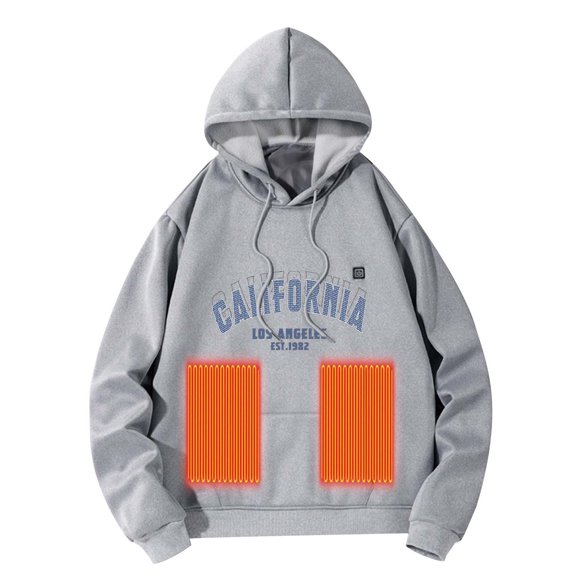WEAIXIMIUNG Saint Patrick's Day Men's Casual Fashion Winter Warm Hooded Casual Hooded Sweatshirt without Battery