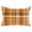 Orange, Brown, Cream, variant on Orange Checked Throw Pillow 18x18 Inch, Autumn Fall Thanksgiving Buffalo Plaid Waterproof Outdoor Pillow Covers with Insert, Decorative Pillowcase Cushion for Couch, Sofa, Bed, Patio, Garden