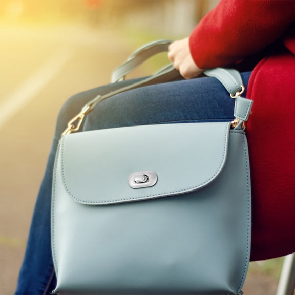 SEWOART 12Pcs Bag Hardware for Bag Making Locking Round Locks Silver for Handbag Accessories