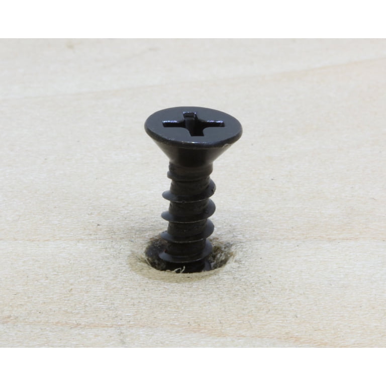 Black 304 Stainless Steel Phillips Self-Tapping Wood Screws - Pan Head Design