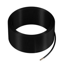 12 Gauge THHN Wire - Black - 100 ft -Copper Electrical Wire - PVC Nylon Insulation - 600V - Building/Construction Wiring
