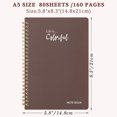thumbnail image 2 of shiyou-3 Pack Aesthetic Spiral Notebook, College Ruled A5 Size Cute Spiral Notebooks, Spiral Notebook Ruled Lined Journal Notebook Bulk, 80 Sheets/160 Pages Spiral Bound Notebook, 2 of 4