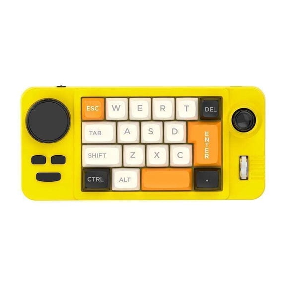 JOMAA Programmable Wired Mechanical Keyboard with Volume Scroll Wheel,Game Joystick 19 Key Hot-Swappable Number Keypad
