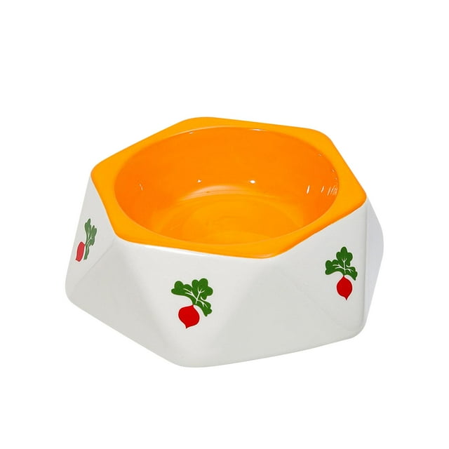 Cuenco antideslizante para comedero de conejo, cuenco de cerámica para hámster, cuenco para beber, cuenco para comida de 145 cm x 47 cm Yuyangstore Comedero para conejos
