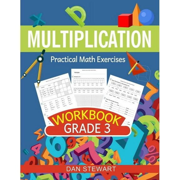 Math for Kids Multiplication Workbook Grade 3: Practical Math Exercises, Book 2, (Paperback)