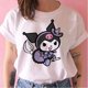 thumbnail image 3 of Camiseta Kawaii Kuromi de los 90 para mujer, remera de dibujos animados divertida, camiseta de Manga, camiseta estampada Y2k, ropa de calle, camisetas Grunge para mujer, 3 of 5