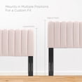thumbnail image 2 of Platform Bed Frame, Full Size, Pink, Velvet, Bedroom, Modern Contemporary Boutique HB35497, 2 of 15