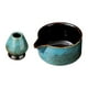 thumbnail image 3 of Cuenco ceremonial de matcha, juego de té matcha japonés de cerámica Azul, 3 of 9