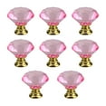 thumbnail image 1 of 8pcs Crystal Knobs For Furniture Easy-to-install Wide Range Of Applications Kitchen Cabinet Handle, 1 of 6