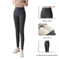thumbnail image 6 of Winter Leggings Women Velvet Fleece Lined Slim High Waist Skinny Women Legging Thermal Pants Warm Legging, 6 of 8