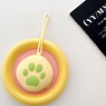 thumbnail image 1 of YUANOU Round Cat Claw Earphone Bag Cute Change Storage Bag Portable Silicone Key Storage Bag With Wrist Rope(G), 1 of 7