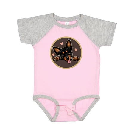 

Inktastic Miniature Pinscher Dog Cute Gift Baby Girl Bodysuit