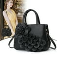 thumbnail image 2 of Women's Fashion Handbags Tote Bags Flower Design Shoulder Bag Top Handle Satchel Purse, 2 of 4