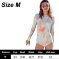 thumbnail image 2 of One Piece Swimsuit for Women Mock Neck Zipper Short Sleeveless Bathing Suit - M, 2 of 5