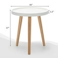 thumbnail image 2 of Gymax 2pcs Accent Chairs & End Table Set Armless Velvet Sofa & Round Table, 2 of 10