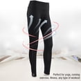 thumbnail image 3 of Mallas de malla mallas de malla negras Mujeres Yoga Fitness Leggings Correr Gimnasio Estiramiento Deportes Pantalones de malla de cintura alta ANGGREK Otros, 3 of 8