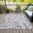 thumbnail image 5 of HomeRoots 584236 3 x 5 ft. Floral Washable Indoor & Outdoor Rectangle Area Rug, Purple, Lavender & Beige, 5 of 5