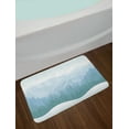 thumbnail image 2 of Blue Sky Bath Mat, Continuous Wilderness Pine Trees Mountains Winter Time Snowflakes Theme, Plush Bathroom Decor Mat with Non Slip Backing, 29.5" X 17.5", Cadet Blue Pale Blue, by Ambesonne, 2 of 2